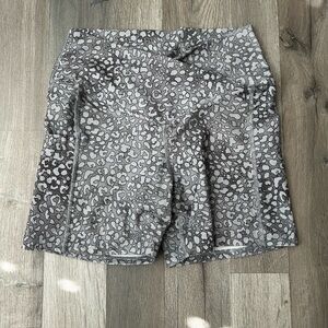 Biker shorts w/ a criss cross front